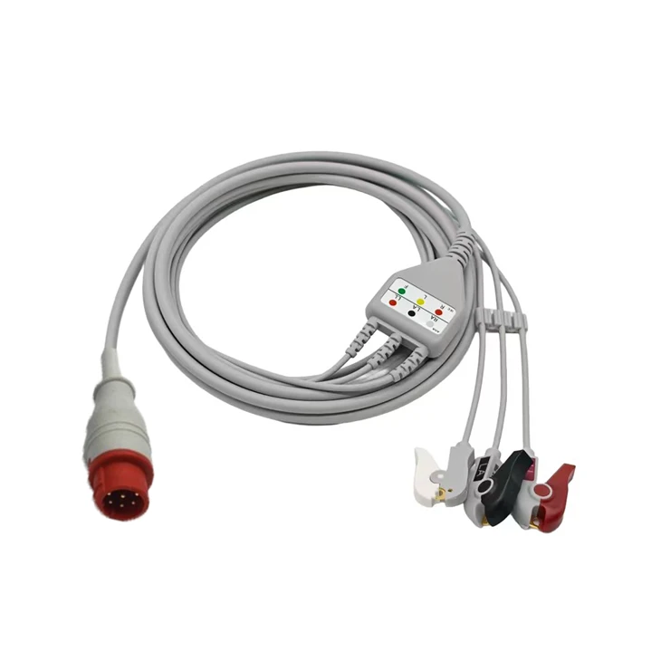 Bionet 8-Pin 3-Lead ECG/EKG Cable
