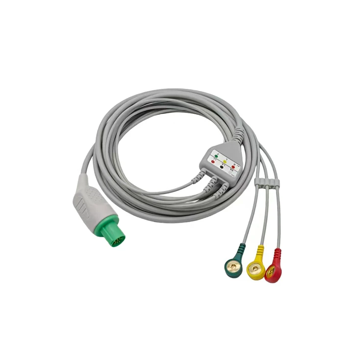 Hellige 10-Pin 3-Lead Elbow ECG/EKG Cable price