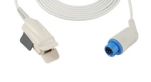 Взрослый клип круглый 7-контактный многоразовый зонд SpO2 TPU, совместимый для датчика Mindray SpO2 с кабелем 3 м