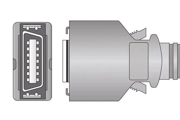 Datascope Accutorr Plus 14-Pin Veterinary Clip SpO2 Sensor Passport II