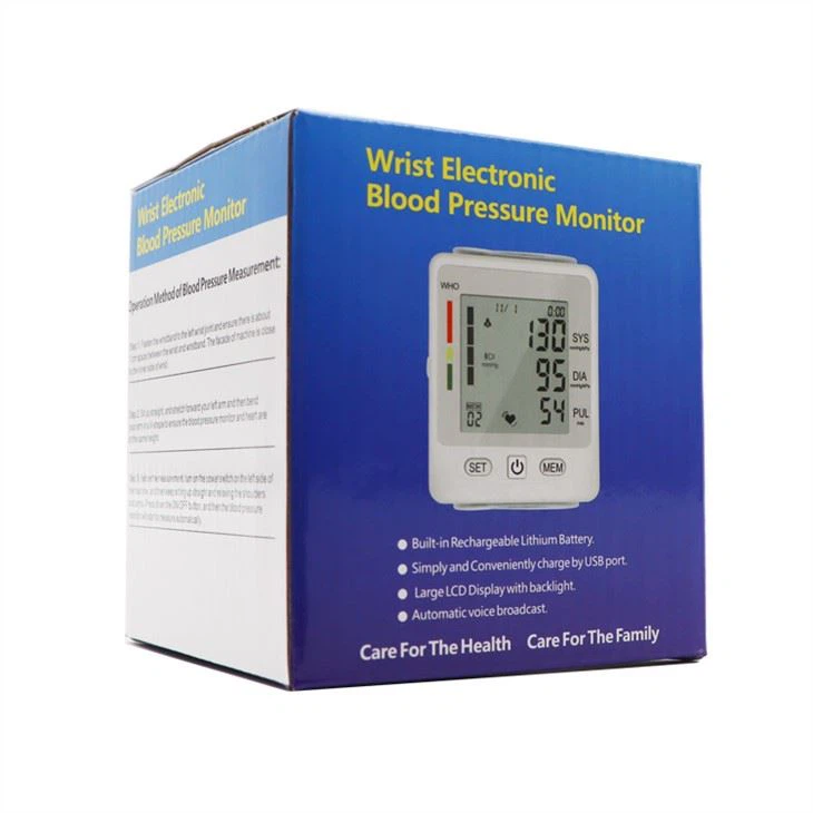 Wrist Electronic Blood Pressure Monitor TK-W201 Rechargeable